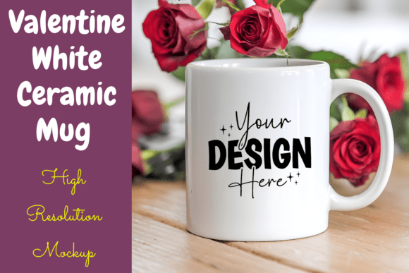 Download Valentine White Ceramic Mug Mockup - Mockup Collection