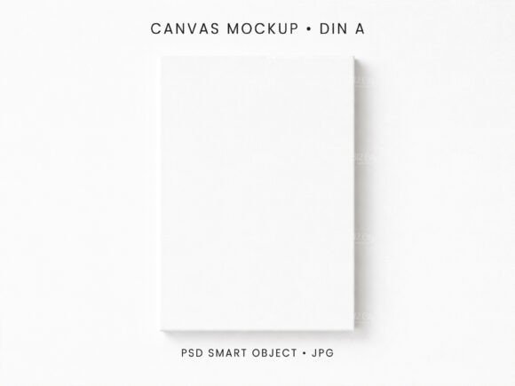 Download A4 Canvas Mockup Wall Art Display PSD - Mockup Collection