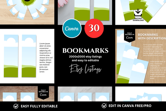 Download 30 Bookmark Etsy Mockup - Mockup Collection