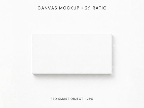 Download 2:1 Canvas Mockup PSD JPG - Mockup Collection