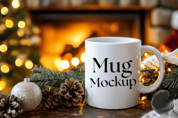 Download Christmas White Mug Mockup - Mockup Collection